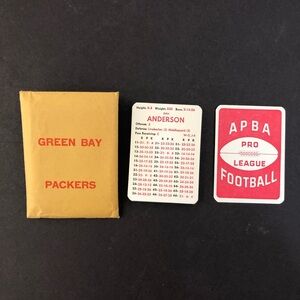 1978 APBA Pro League Football 32 Player Card Set Green Bay Packers MINT